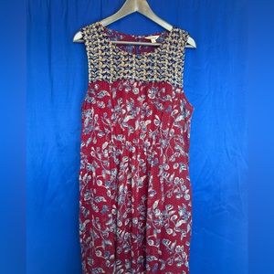 Lucky Brand Floral Print Sleeveless Dress